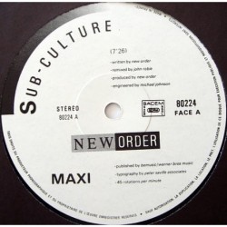 New Order Sub-Culture 12"