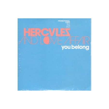 HERCULES AND LOVE AFFAIR YOU BELONG H1 3 Track Promo CD Single Card Sleeve EMI 