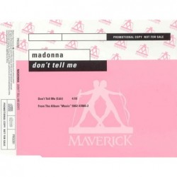 Madonna Don't Tell Me promo cd