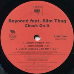 Beyoncé Check On It 12"